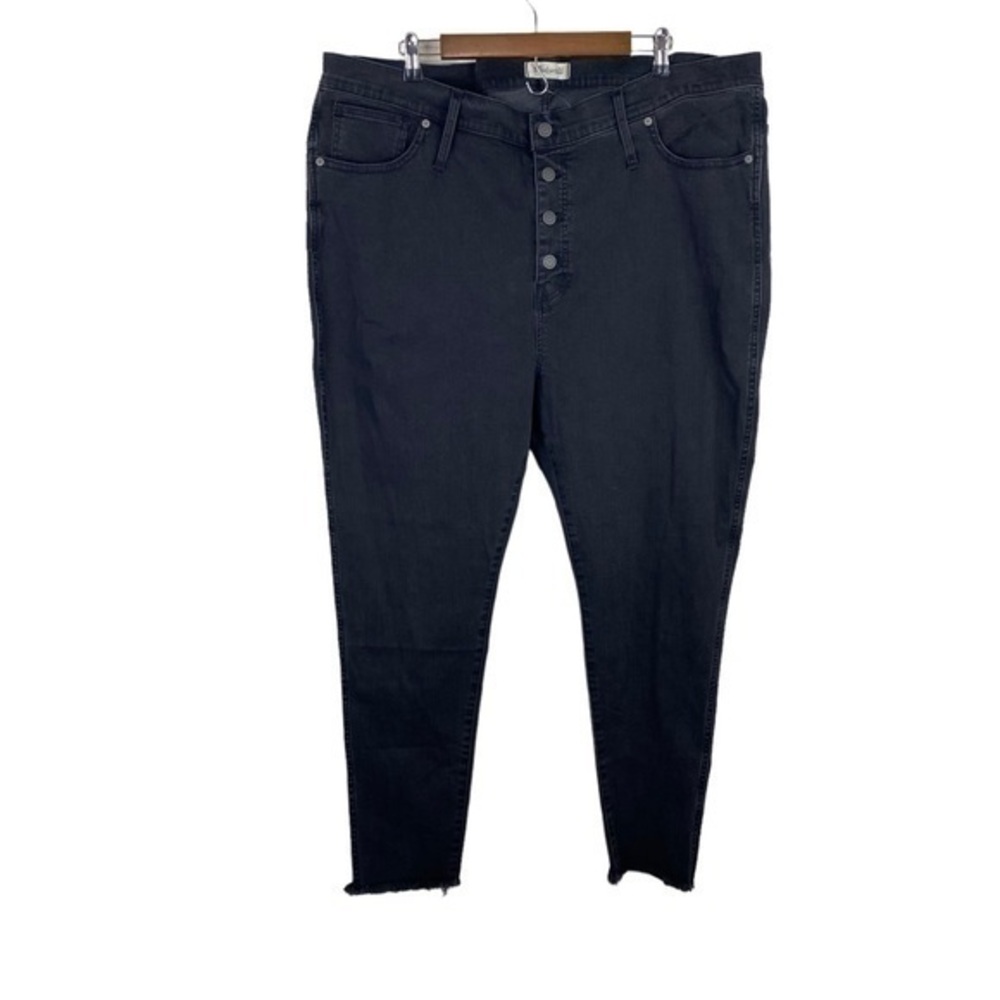 NWT Madewell 10" High-Rise Skinny Jeans in Berkeley Black Plus size 22